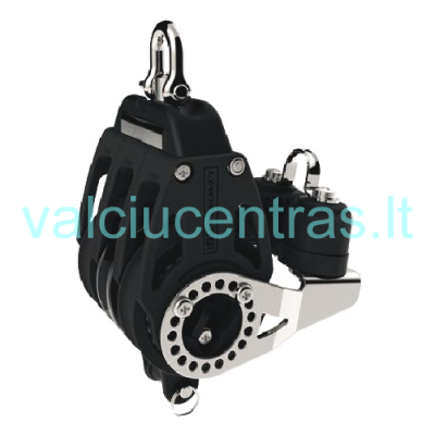 LEWMAR trigubas blokas su blokatoriumi, šekeliu, kilpa 60mm